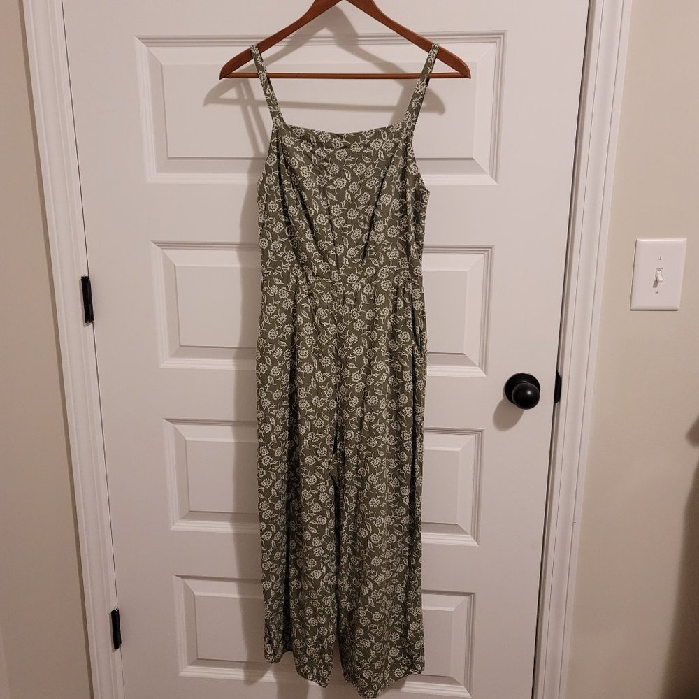 Cropped Wide Leg Jumpsuit